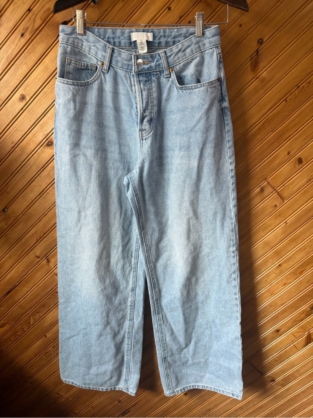 Light Blue womens wide Leg Jeans sz 6
